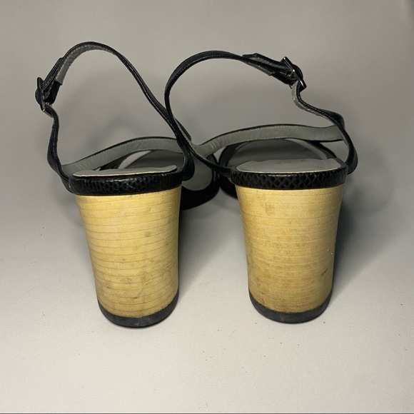 Gucci Black Block Heel Ankle Strap Sandal - Picture 7 of 16